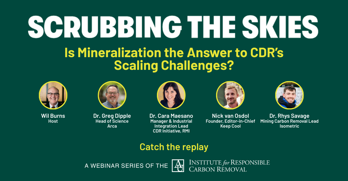 Scrubbing the Skies webinar