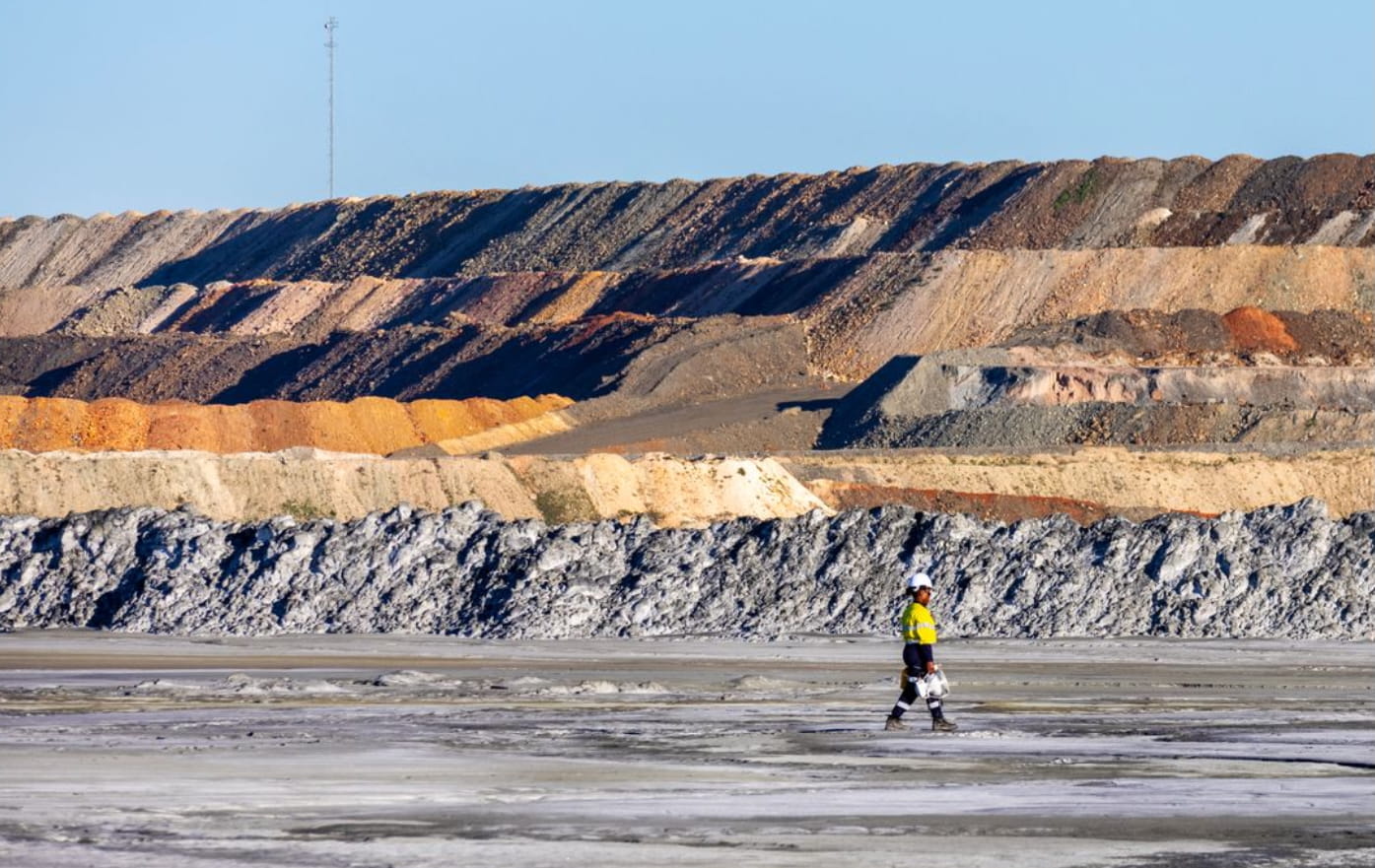 Arca scientist at a mine tailings facility