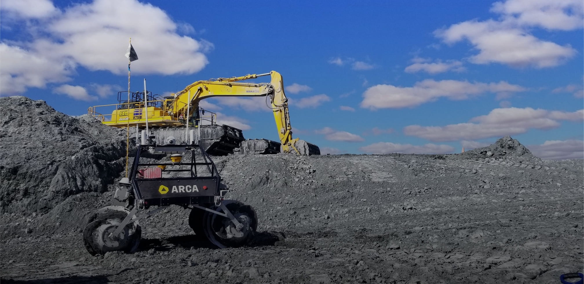 Arca rover at a mine site