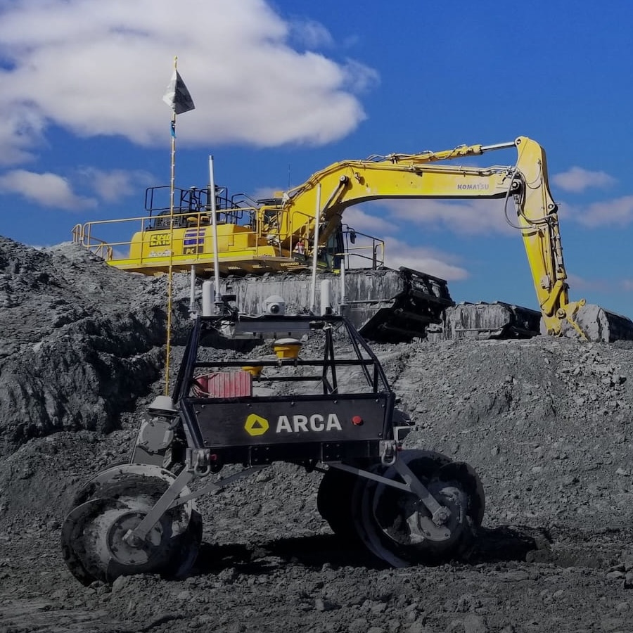 Arca rover at a mine site